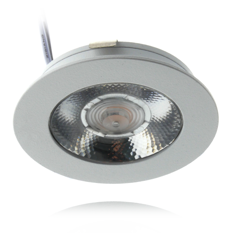 ECODIM ED-10044 LED MÖBELSPOT KLEIN EINBAUTIEFE IP54 WARMWEISS RUND WEISS 55MM MDRLED®