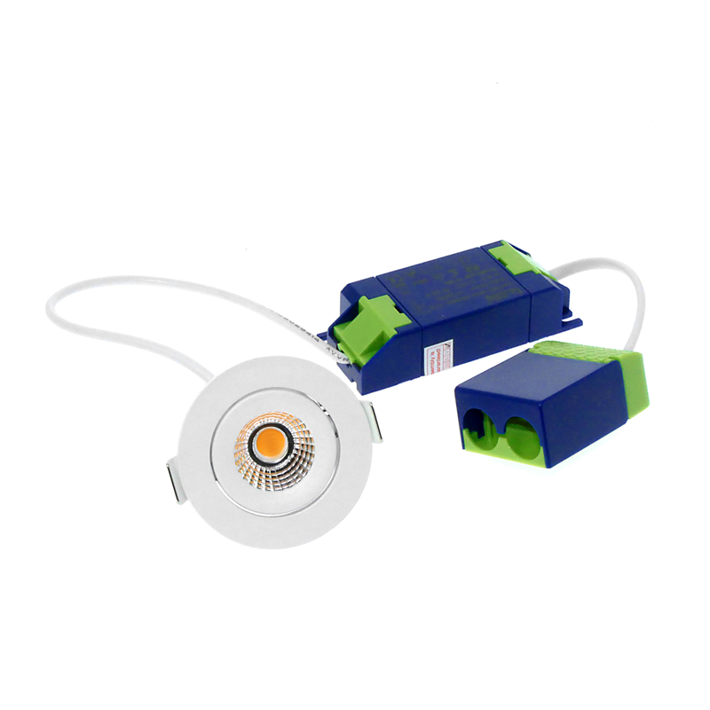 ECODIM ED-10058 LED EINBAUSTRAHLER KLEINE EINBAUTIEFE IP54 DIM TO WARM RUND WEISS 55MM MDRLED®