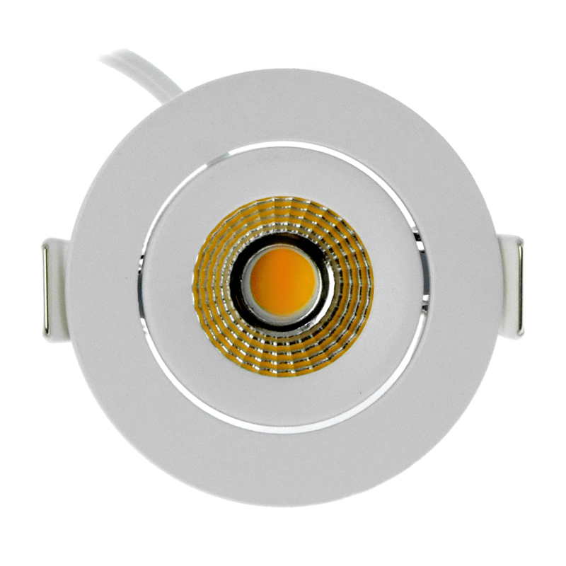 ECODIM ED-10058 LED EINBAUSTRAHLER KLEINE EINBAUTIEFE IP54 DIM TO WARM RUND WEISS 55MM MDRLED®