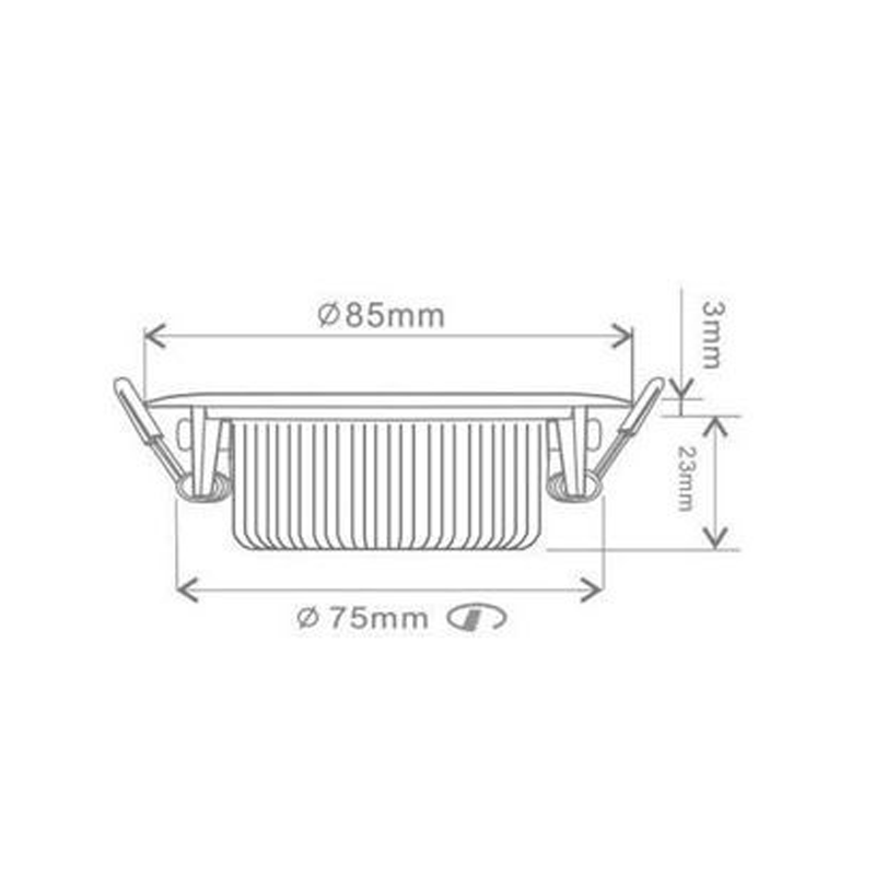 Einbaustrahler Rund Weiß 3000K MDR LED®