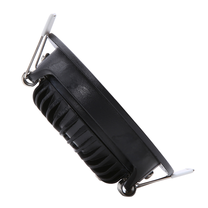 ECODIM ED-10023 LED EINBAUSTRAHLER KLEINE EINBAUTIEFE IP54 ABMESSUNG WARM RUND SCHWARZ 75MM MDRLED®