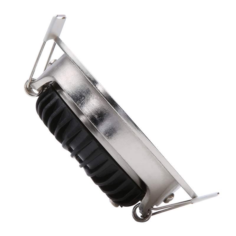 ECODIM ED-10030 LED EINBAUSTRAHLER KLEINE EINBAUTIEFE IP54 WARMWEISS RUND EINBAU NICKEL 75MM MDRLED®