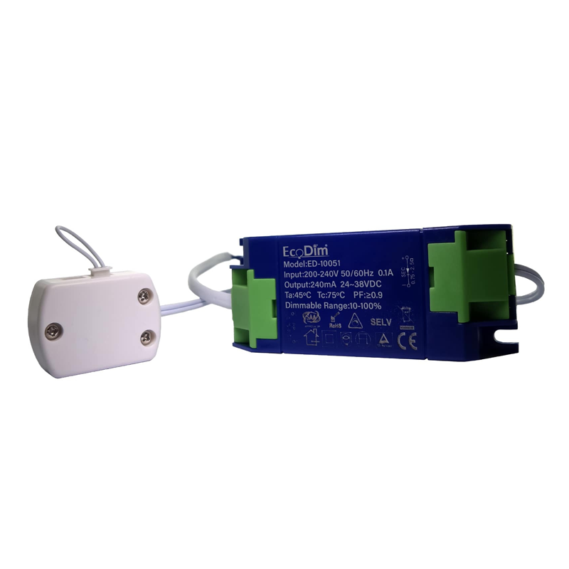 ECODIM ED-10051 DIMMBARER LED-TREIBER/TRAFO 3-4 MÖBELSTRAHLER MDRLED®