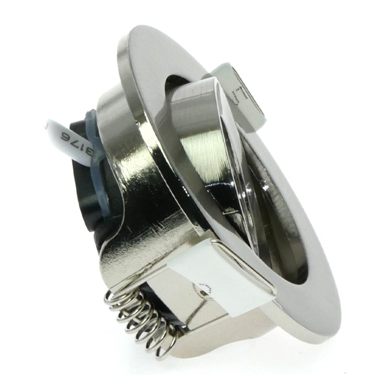 ECODIM ED-10059 LED EINBAUSTRAHLER KLEINE BAUTIEFE IP54 DIM TO WARM RUND EINBAU NICKEL 55MM.MDRLED®