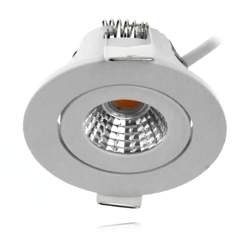 ECODIM ED-10061 LED-Einbaustrahler, geringe Einbautiefe, IP54, Maße bis warmweiß, rund, 55 mm, MDRLED®