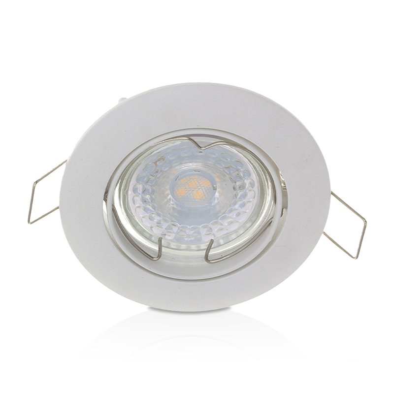 GU10 LEUCHTE SCHWENKBAR Schwarz-WEISS-SILBER, MDRLED®