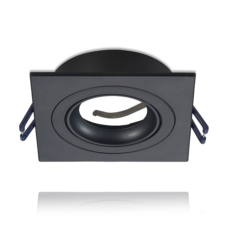 GU10 LEUCHTE 4 SEITIG, NEIGBAR SCHWARZ, WEISS, SILBER MR16 Ø80mm MDRLED®
