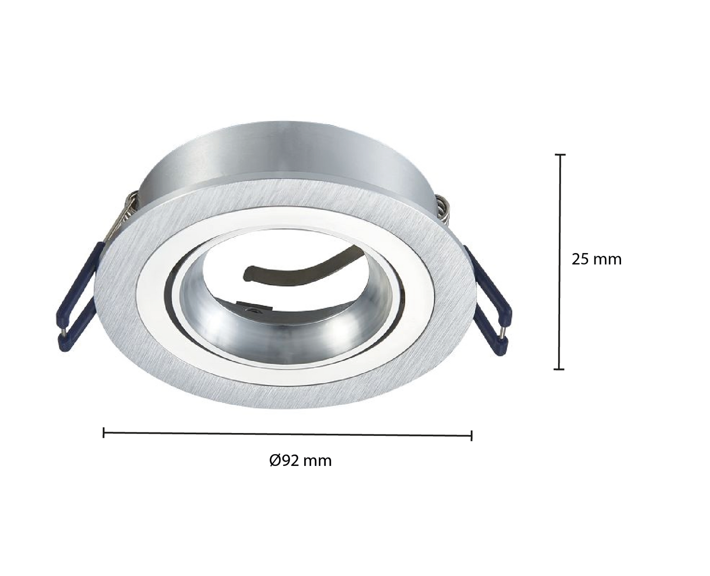 GU10 LEUCHTE KIPPBAR WEISS, SCHWARZ, SILBER Ø80mm MR16 MDRLED®