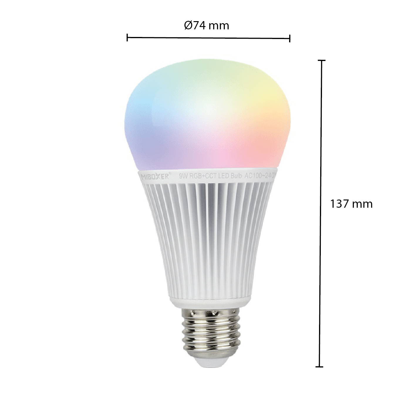 MI-LIGHT LED LAMP E27 9W RGB+CCT MDRLED®