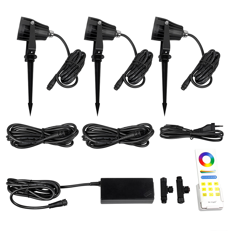 MI-LIGHT 6 WATT RGB+CCT 24 VOLT TUIN VERLICHTING SET MDRLED®