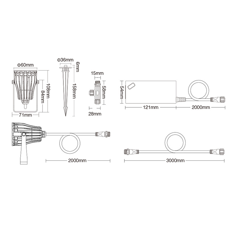 MI-LIGHT 6 WATT RGB+CCT 24 VOLT TUIN VERLICHTING SET MDRLED®