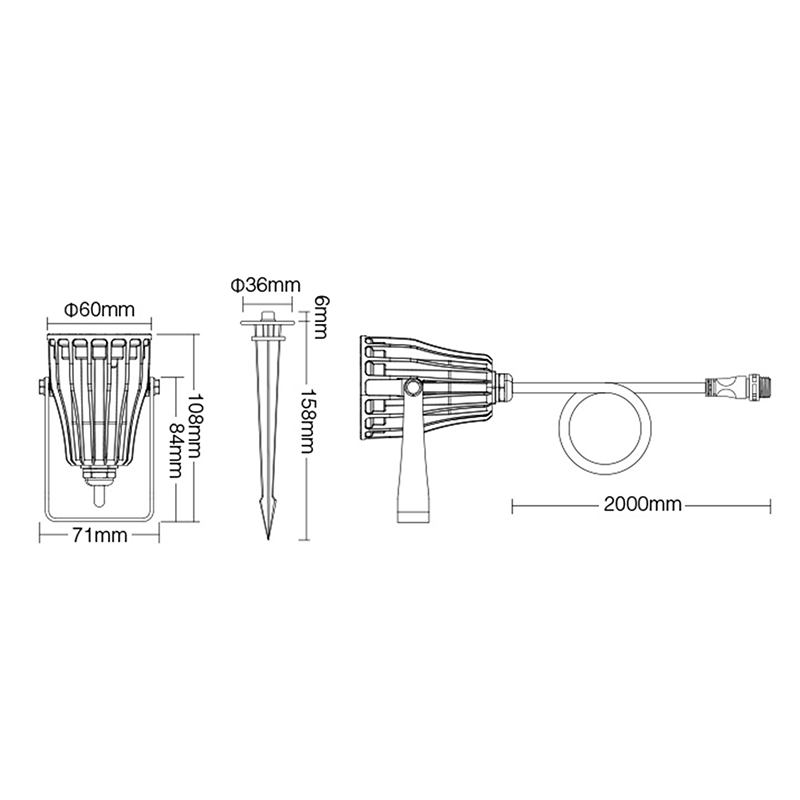 MI-LIGHT 6W RGB+CCT 24V GARDEN LIGHT MDRLED®