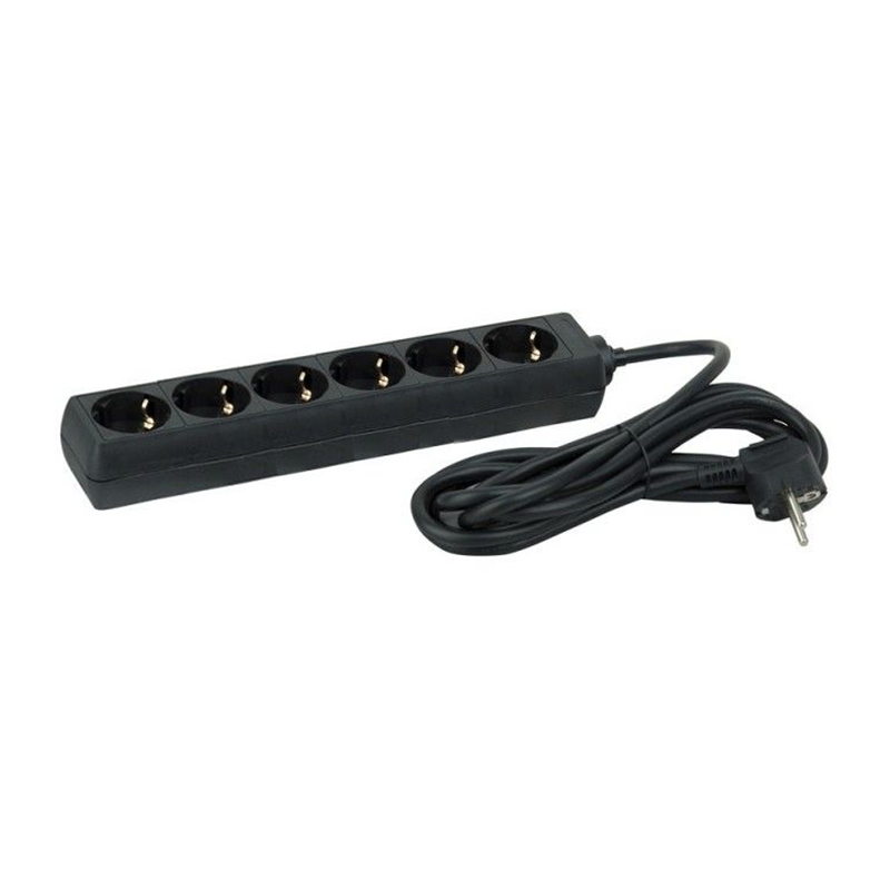 ZESVOUDIGE TAFELCONTACTDOOS 3M ZWART MDRLED®