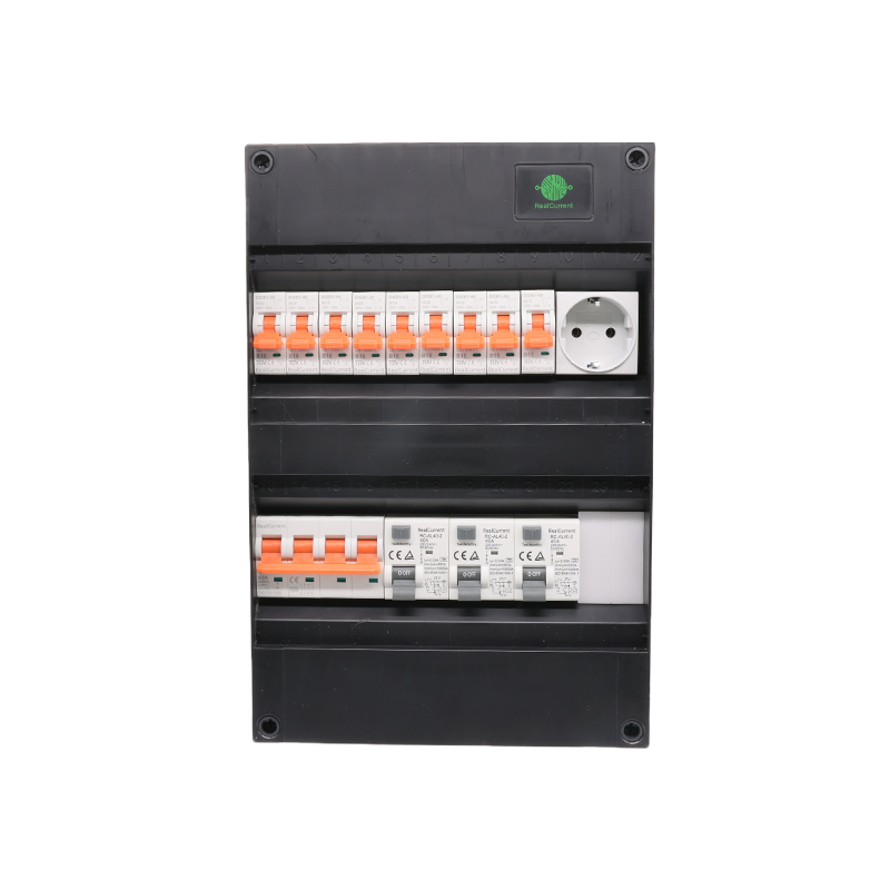 3-FASE GROEPENKAST 9x AUTOMAAT B16 3x AARDLEKSCHAKELAAR 30mA 1x WCD MDRLED®