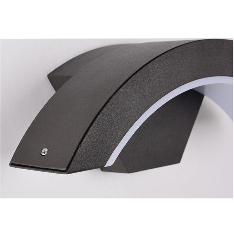 WANDLAMP 12W MET SENSOR IP65 GRIJS 3000K MDRLED®