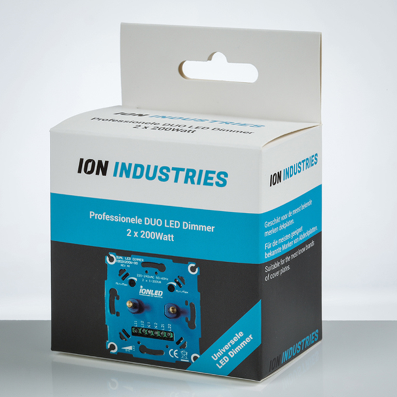 DUO TRIAC LED DIMMER | 2×0.3-200 WATT | ION INDUSTRIES IDD-2X200W