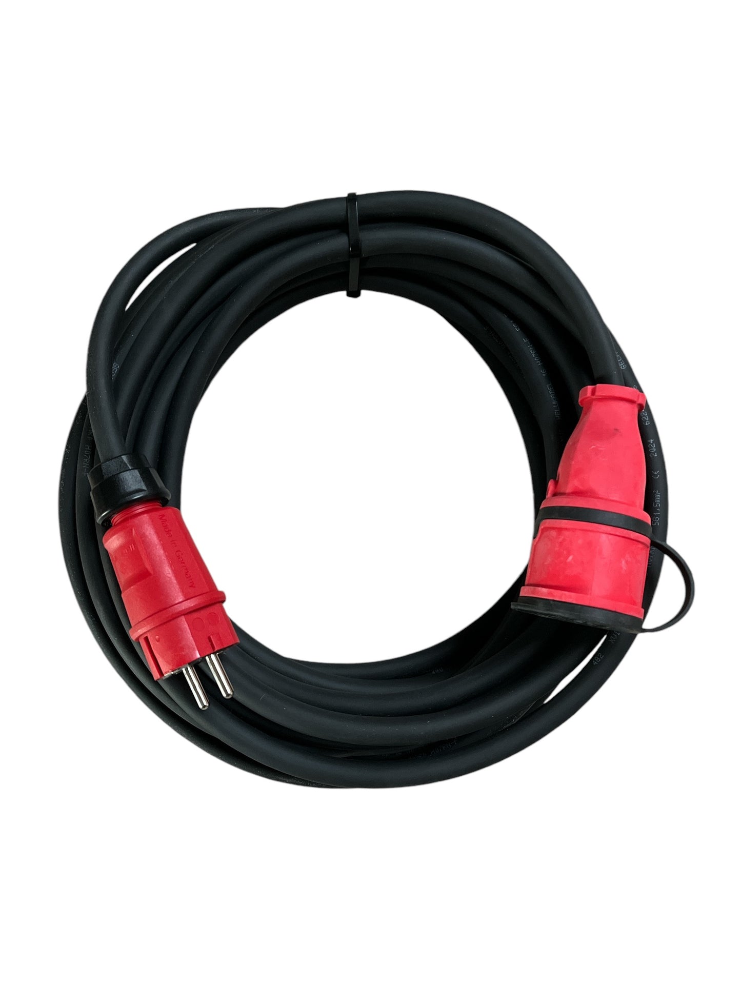 VERLENGKABEL-SNOER H07 RN-F Neopreen ZWART 5/10/20 Meter 3 x 2,5 mm² 3680 Watt MDRLED®