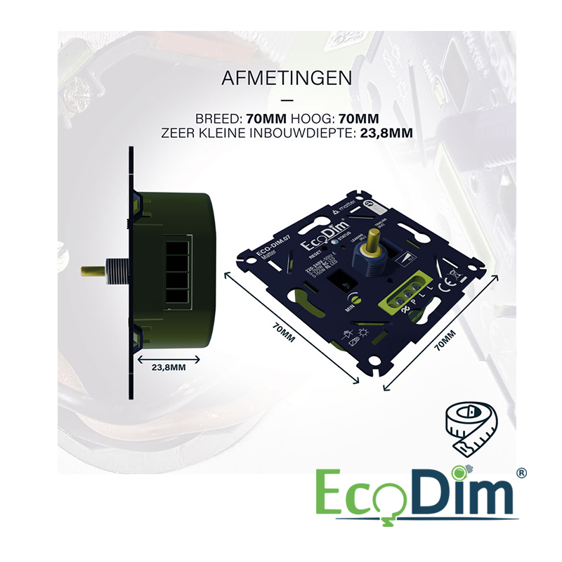 LED-DIMMER | MATERIE | DRÜCKEN/DREHEN | 0–250 W (RLC)