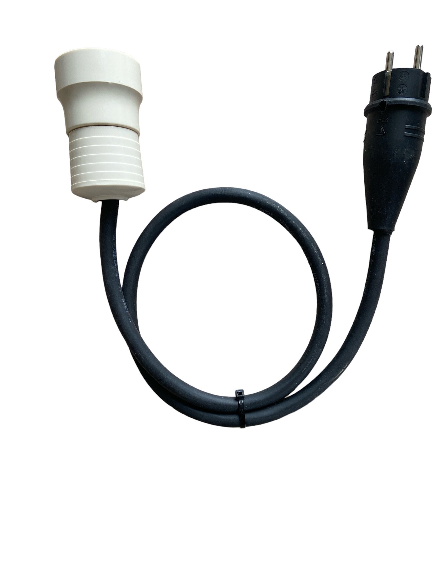 Perilex Verloopstekker 230V – H07RN-F Neopreen 3x2.5mm Zwart | Stekker naar Perilex Contrastekker