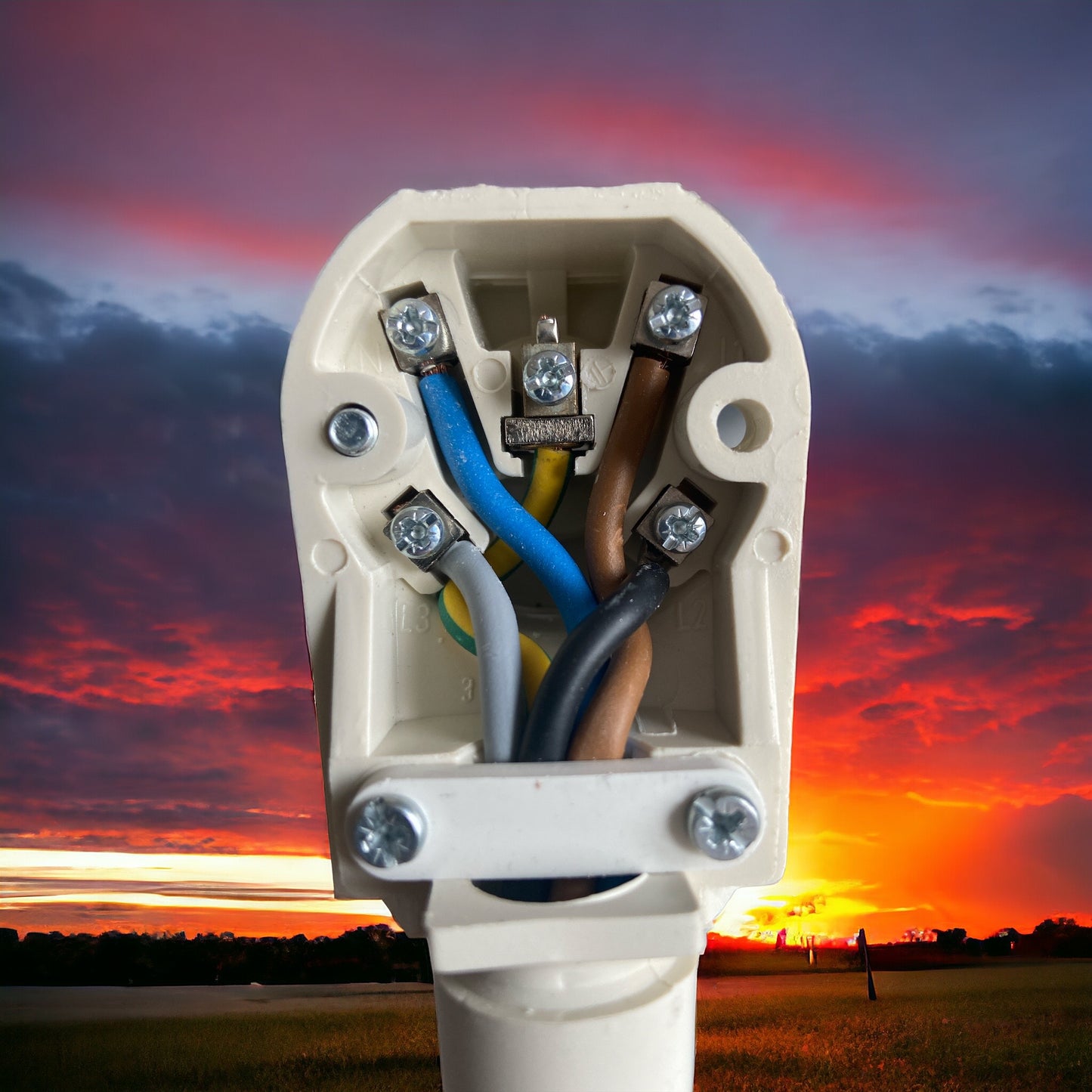 Perilex Kabel 5x2.5mm 2meter Zwart, Neopreen zeer veilig 11.000 Watt MDR LED®