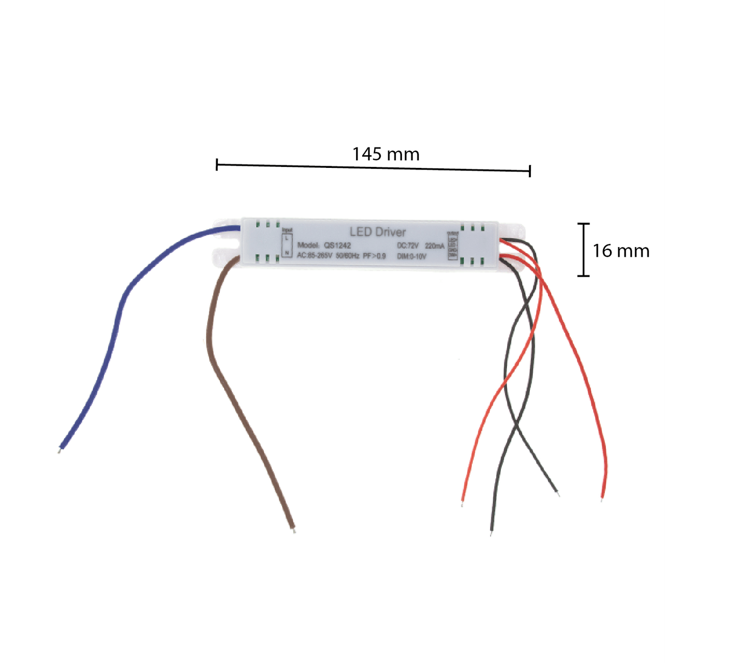 0-10 V KONSTANTSTROM-DIMMBARER TREIBER 15,5 W MDRLED®