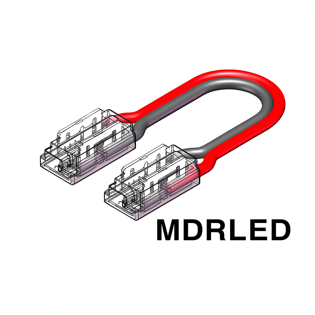 LEDstrip Connector 15cm | 5mm | Single Color | COB/SMD | IP20 | Per 10 Stuks MDRLED®