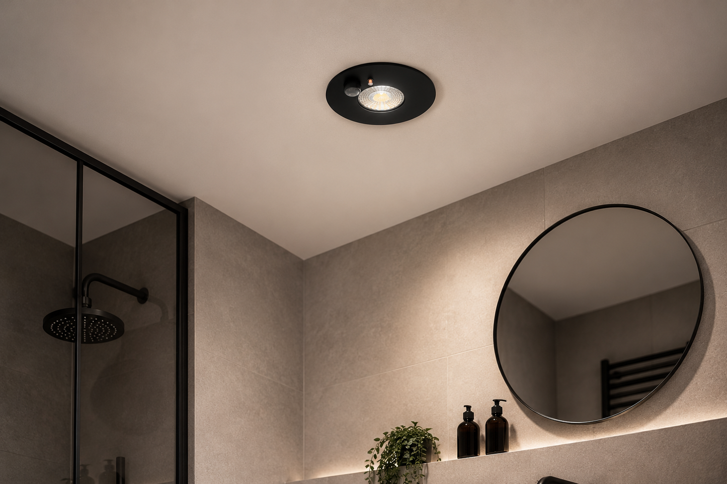 MDRLED Lisa LED Inbouwspot 6W Dimbaar IP65 met PIR Bewegingssensor en CCT-Switch