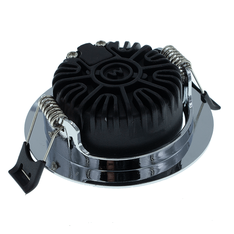 Slim-Fit 5W Dimmbarer Chrom-Einbaustrahler 2700K 3000K MDRLED®