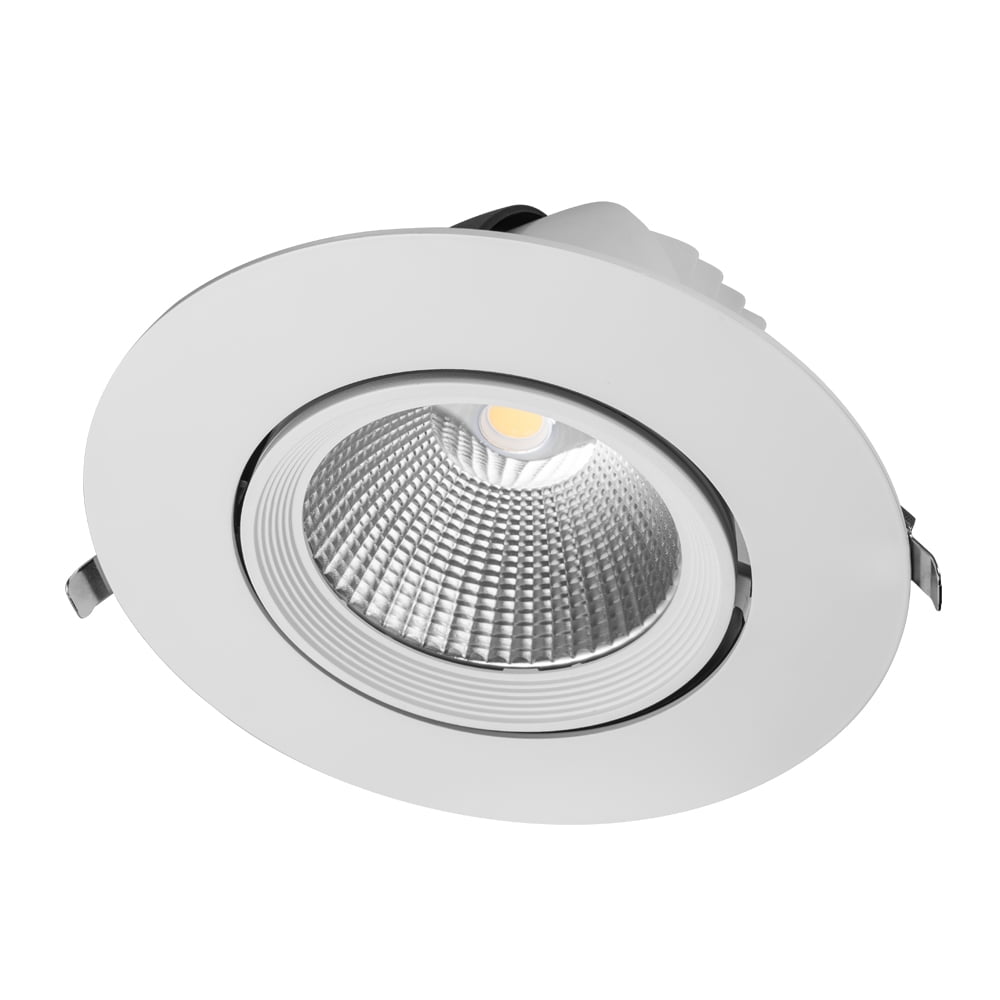 LED Downlight MDRLED® Kantelbaar Ø195 – 40W 3000K / 4000K UGR 21 | CRI 91