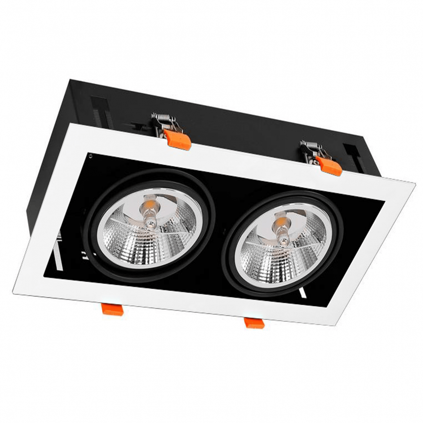 AR111 Doppelleuchte SCHWARZ-WEISS-SCHWARZ/WEISS MDRLED®