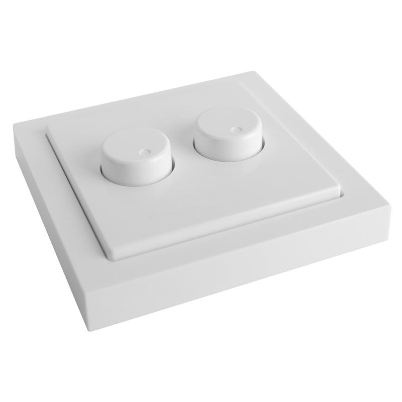 ED-10073 Duo dimmerknop passend in Busch-Jaeger Future Linear incl. centraalplaat en raamwerk