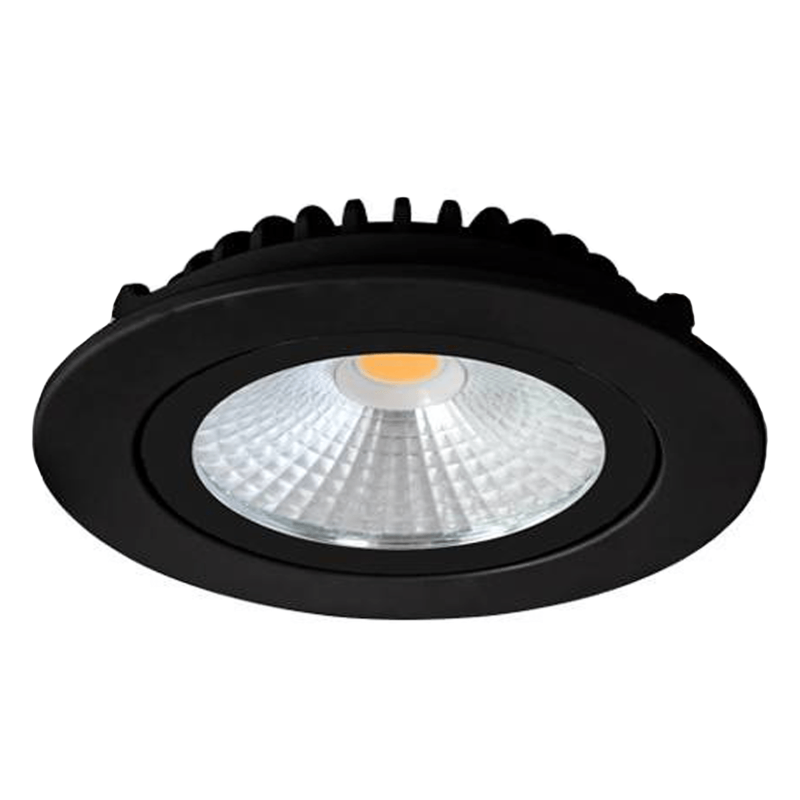 LED INBOUWSPOT MDRLED SLIM- 5W DIMBAAR 2200K ZWART MDRLED®