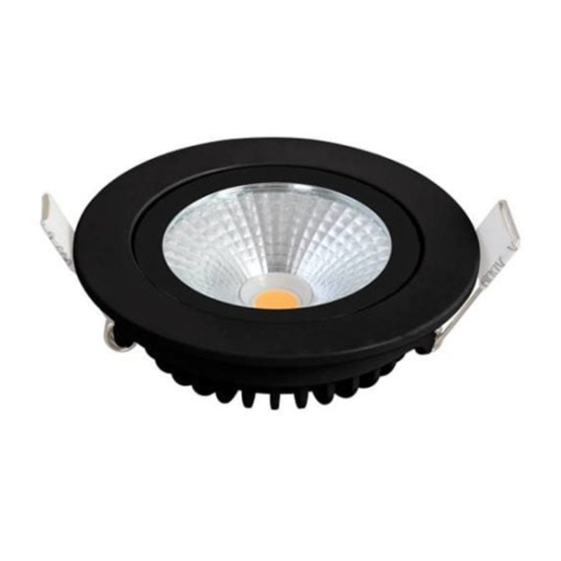 LED INBOUWSPOT MDRLED SLIM- 5W DIMBAAR 2200K ZWART MDRLED®