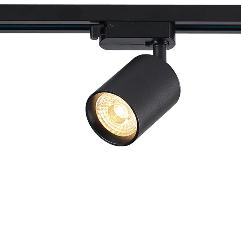 1-Phasen-Schienenstrahler 10W 2700K Schwarz MDR LED®