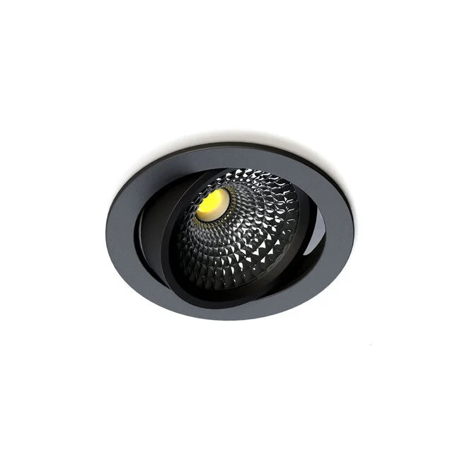 LED Inbouwspot Zwart | Ultra Flat | IP65 | Ø75 mm