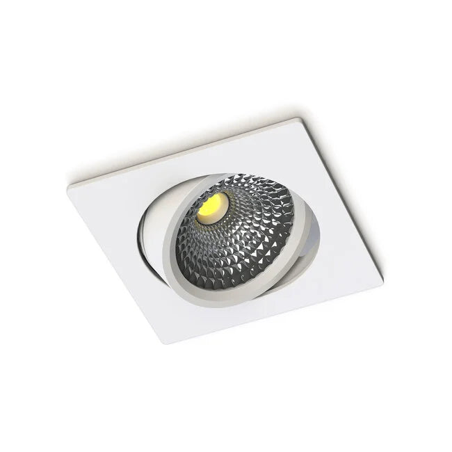 LED Inbouwspot Vierkant Zwart 5,5W 2700K/ Dim to Warm | Ultra Flat IP65