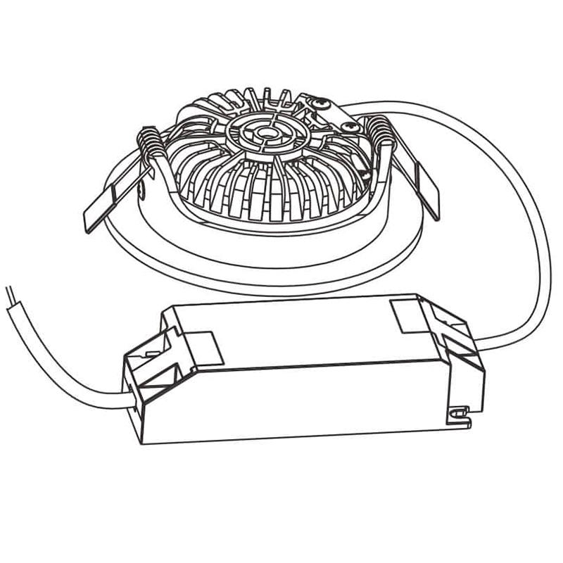 Einbaustrahler 1er-6er-8er-12er-Pack - 5 Watt DIM MDRLED®