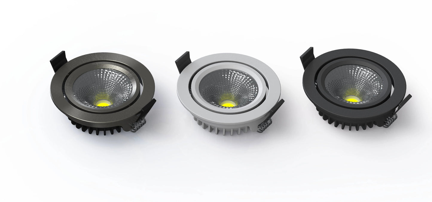 SLIM-FIT 5W Dim to Warm PRO Einbaustrahler in Weiß MDRLED®