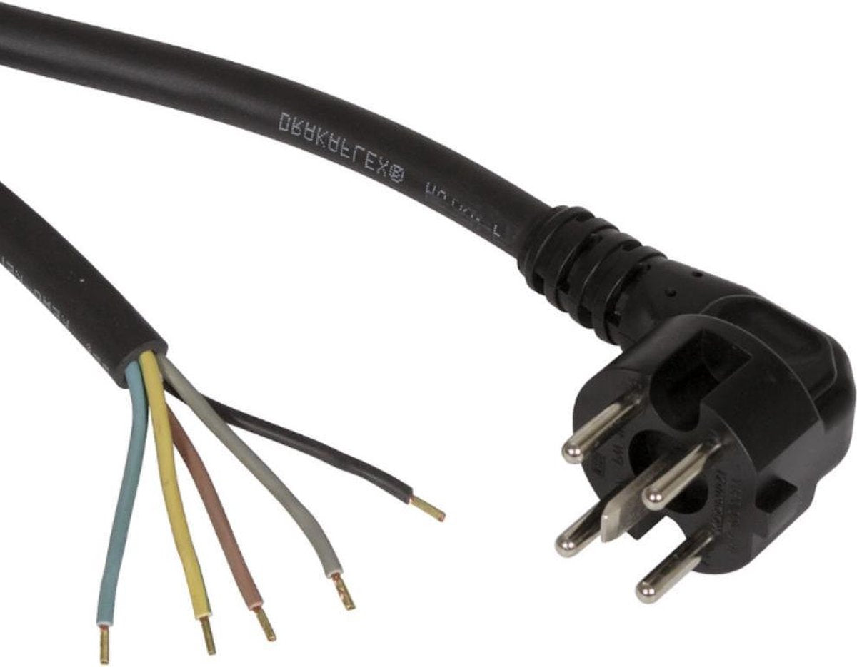 Perilex-Verbindungskabel – 5-adrig – HITZEBESTÄNDIG – KEMA-GENEHMIGT – 5 x 1,5 mm, Länge 2 Meter MDRLED®
