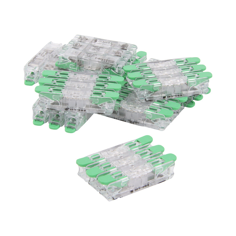 DURCHGANGSSCHWEISSKLEMME UNIVERSAL 3 DRAHT 0,2-4,0MM² (pro 25 Stück) MDRLED®