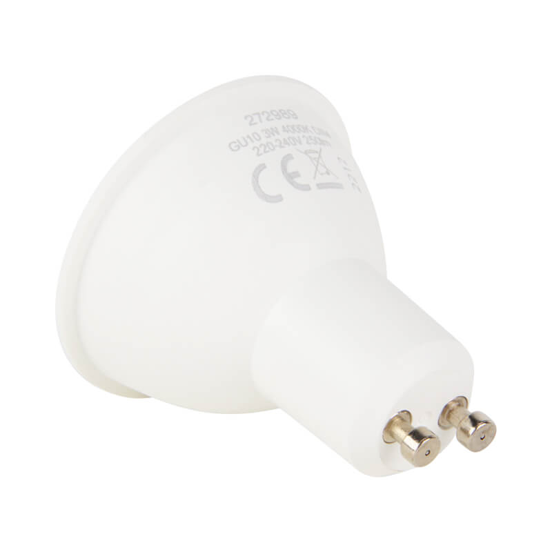 GU10 Spot Strahler 3W Weiß Dimmbar 4000K 10 Stück MDRLED®