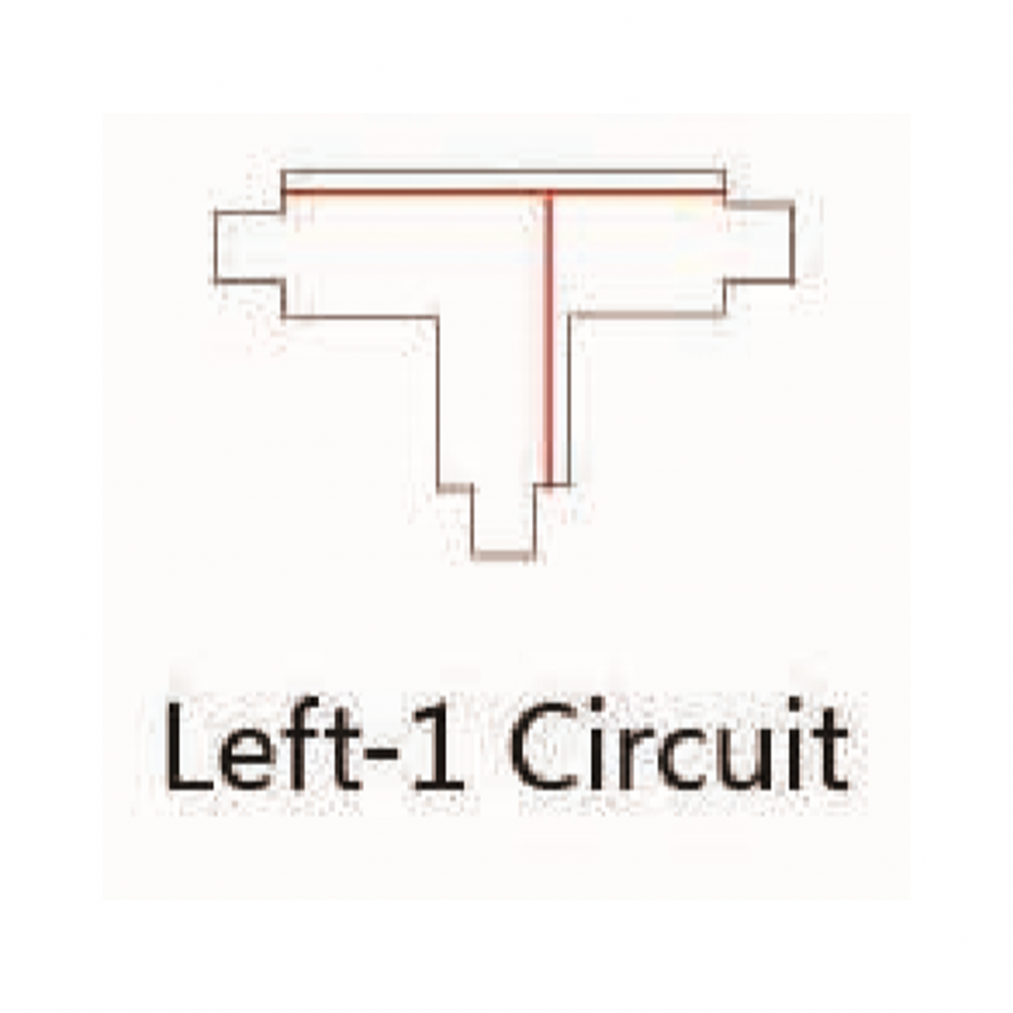 track rail T-VORM CONNECTOR LEFT-1 MDRLED®