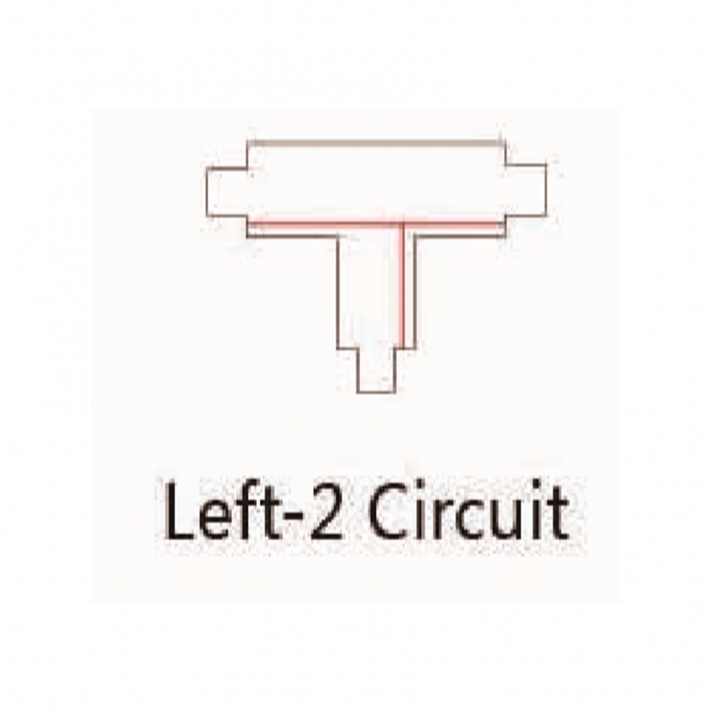 track rail T-VORM CONNECTOR LEFT-2 MDRLED®