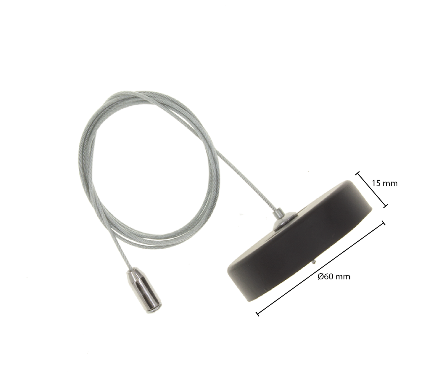 1-Phasen-Schienenpendel-Set schwarz MDRLED®
