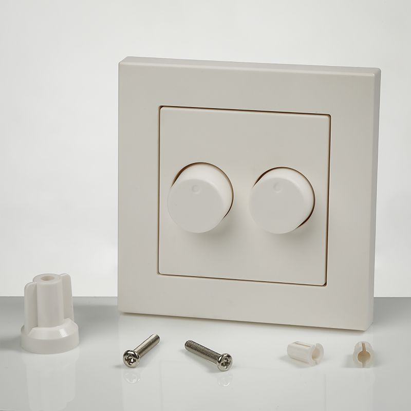 DUO-DIMMER-ABDECKPLATTE | MATTWEISS | ION INDUSTRIES