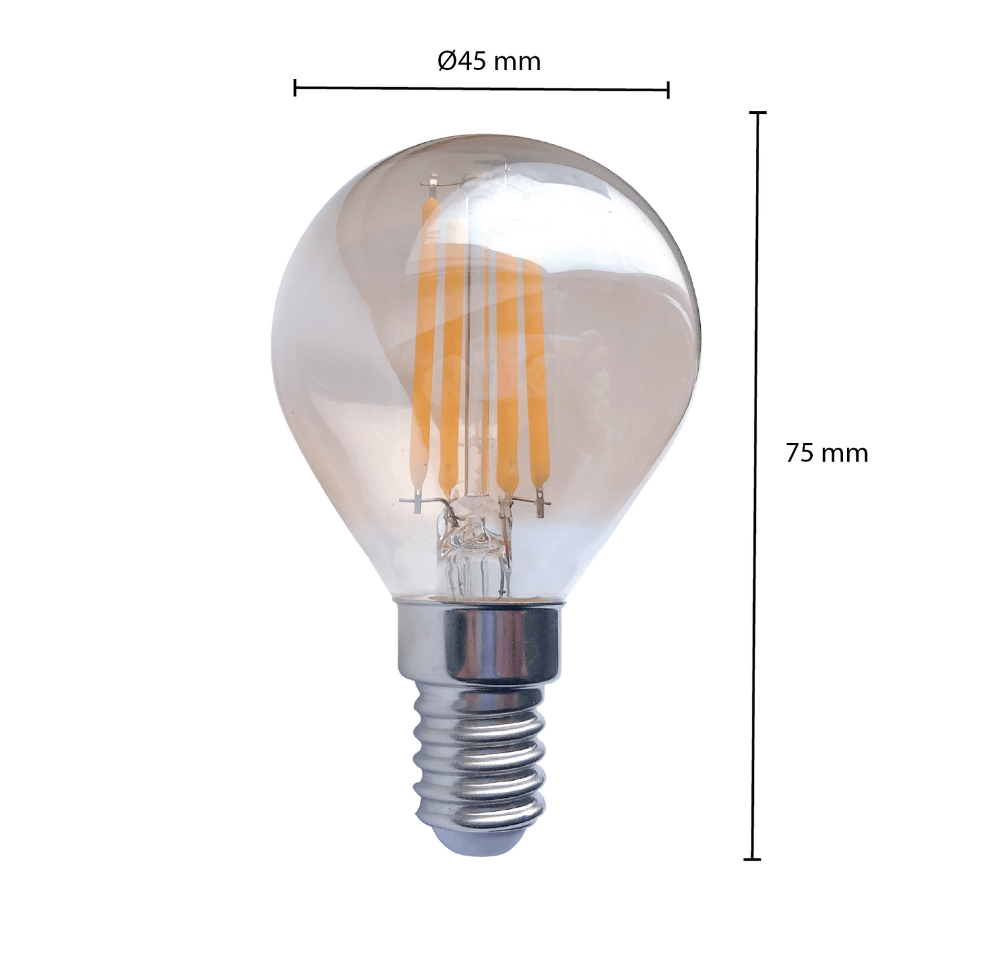 LED-Glühfaden E14 Bernstein 1,6 W MDRLED®