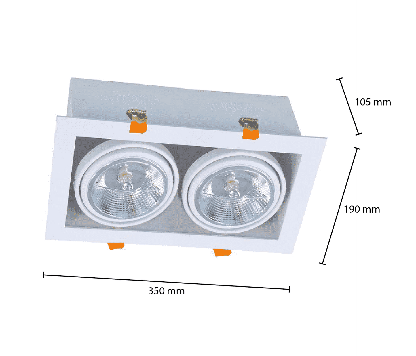 AR111 DOPPELLEUCHTE PASITHEE WEISS iMDRLED®