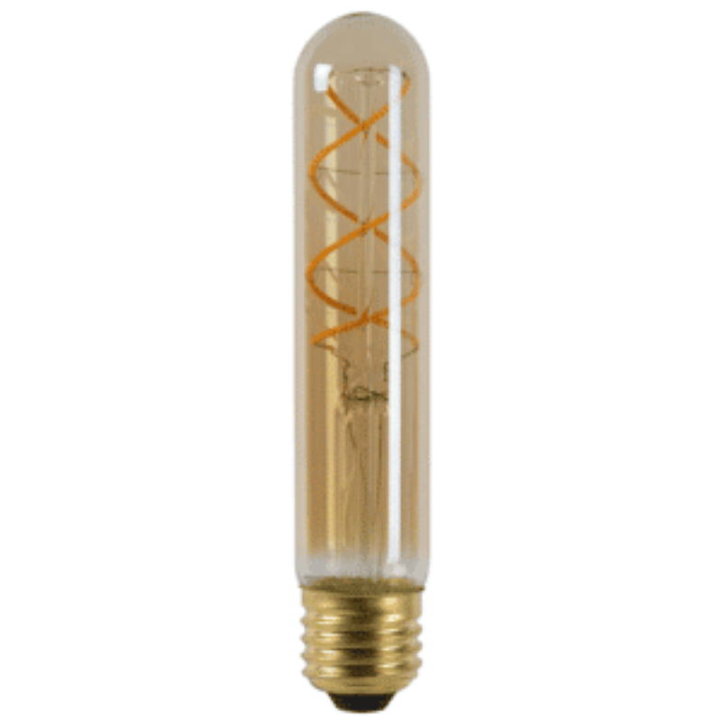 LED-Filament-Röhrchen E27, 185 mm, dimmbar, Bernstein, 2400 K, 4 W, MDRLED®