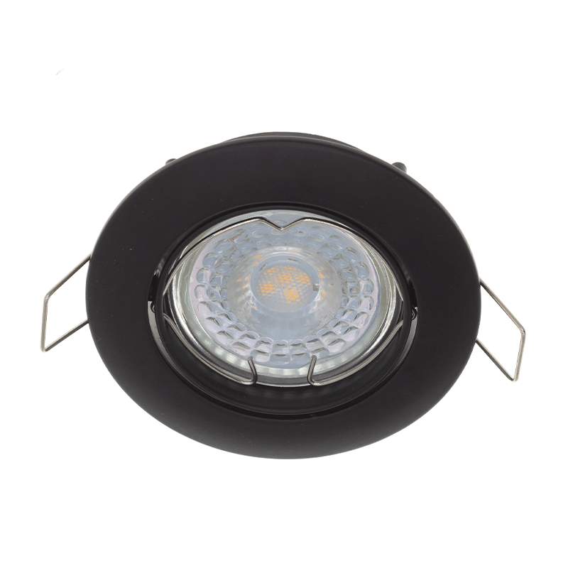 GU10 LEUCHTE SCHWENKBAR Schwarz-WEISS-SILBER, MDRLED®