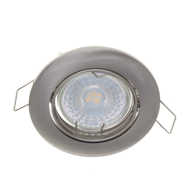 GU10 LEUCHTE SCHWENKBAR SILBER Ø70mm MDRLED®